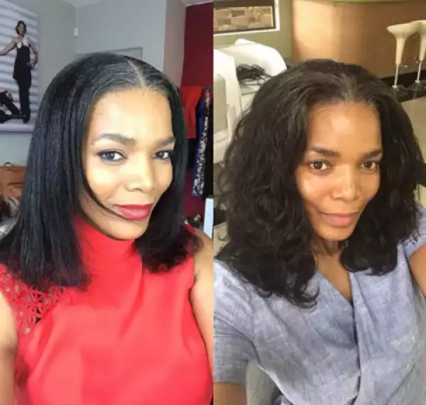 Weaved Up Or Real Hair? Actress Connie Feguson Shows Off Her Natural Hair (Photos)